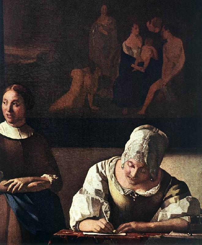  Lady Writing a Letter with Her Maid (detail) set